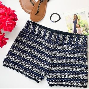 EUC Blue Tweed Shorts THE LIMITED Petite 4